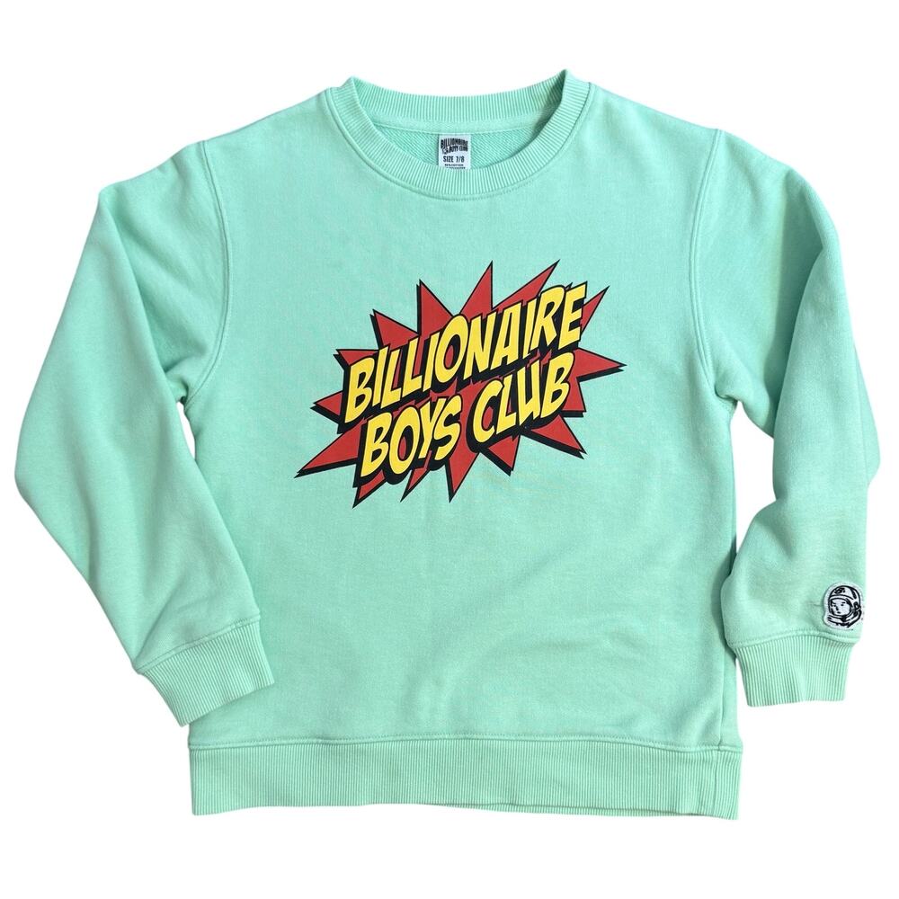 Billionaire Boys Club Sweatshirt Astro Pharrell Williams Green Kids Youth 7/8